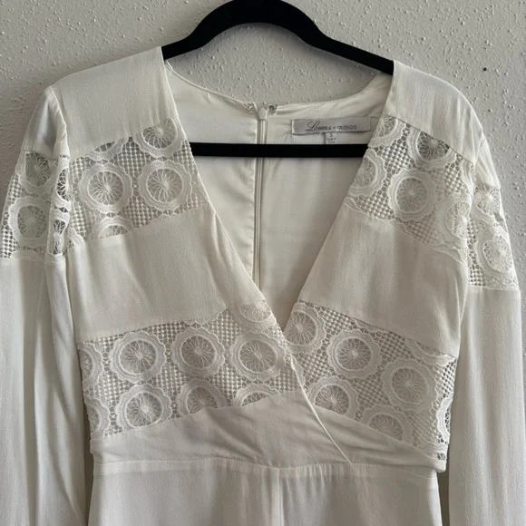 Lovers + Friends Jesse Crochet White Romper - Picture 5 of 11